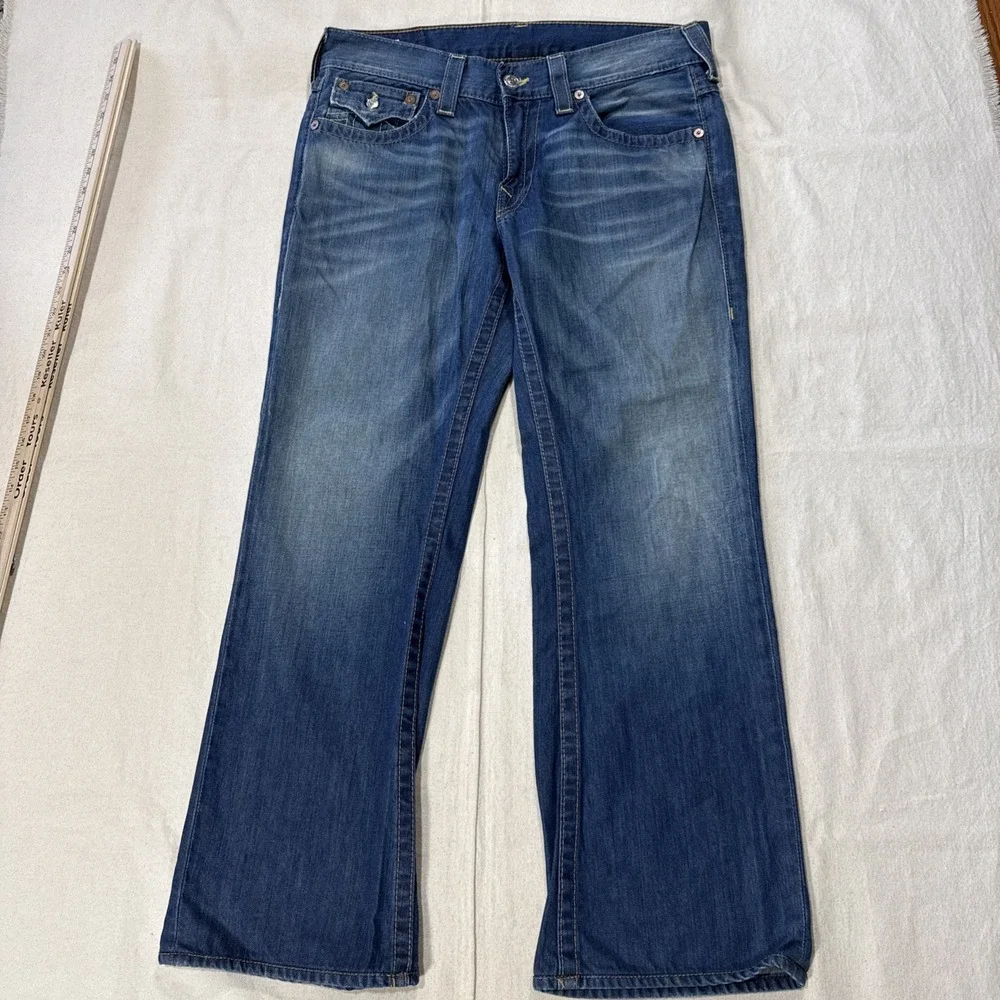 True Religion Men's Vintage Billy Jeans Size 34W 29L Denim Made In USA